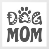 Dog mama raamsticker (Vel)