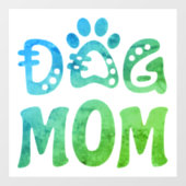 Dog mama raamsticker (Vel)