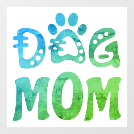 Dog mama raamsticker (Vel)