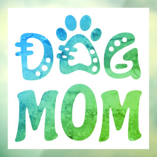 Dog mama raamsticker (Vel 3)