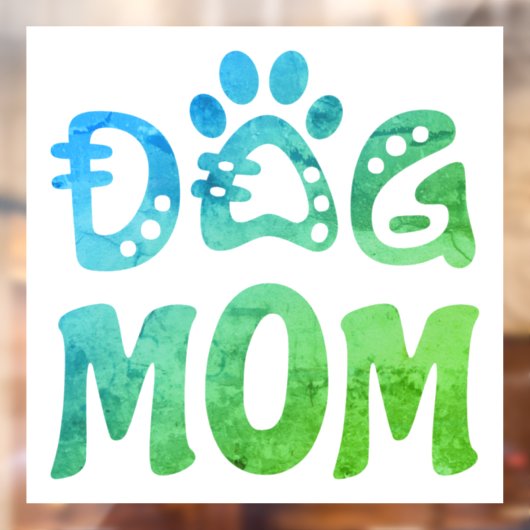 Dog mama raamsticker (Vel 2)