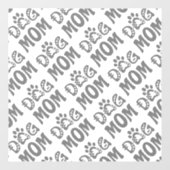 Dog mama raamsticker (Vel)