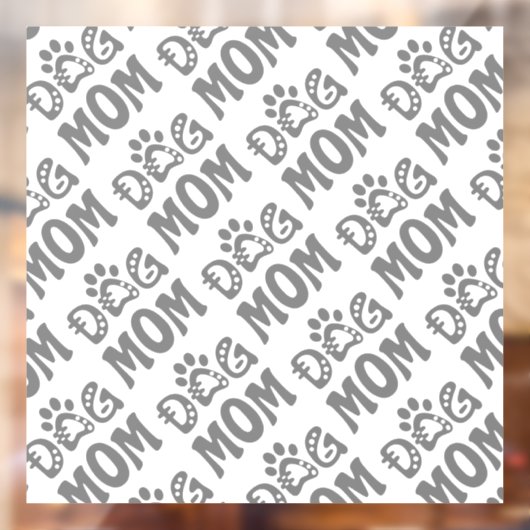 Dog mama raamsticker (Vel 2)