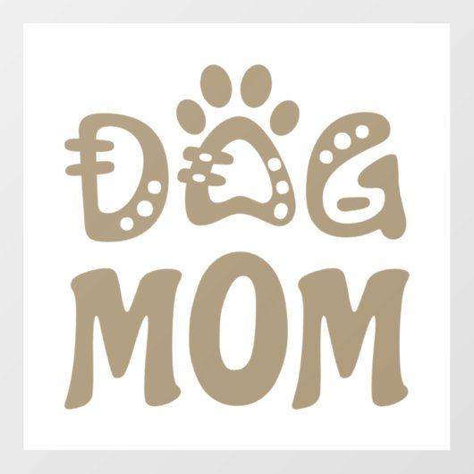 Dog mama raamsticker (Vel)