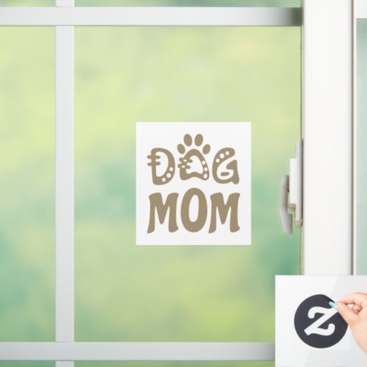 Dog mama raamsticker (Huis)