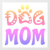 Dog mama raamsticker (Vel)