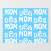 Dog mama raamsticker (Vel)