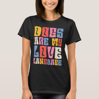 Dog Mama Retro Groovy Dog Owner Dog Moederdag T-shirt