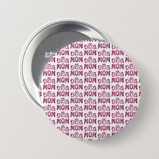 Dog mama ronde button 7,6 cm (Voorkant /achterkant)