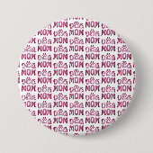 Dog mama ronde button 7,6 cm (Voorkant)