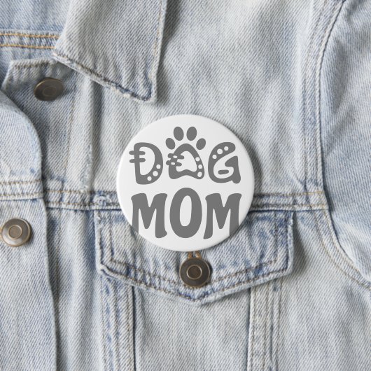 Dog mama ronde button 7,6 cm (In situ)