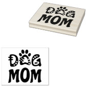 Dog mama rubberstempel (Gestempeld)