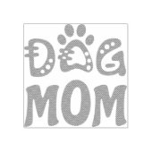 Dog mama rubberstempel (Afrduk)