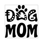 Dog mama rubberstempel (Afrduk)