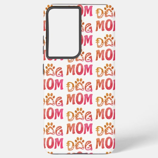 Dog mama samsung galaxy hoesje (Achterkant)