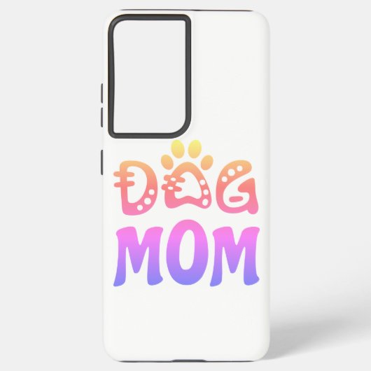 Dog mama samsung galaxy hoesje (Achterkant)