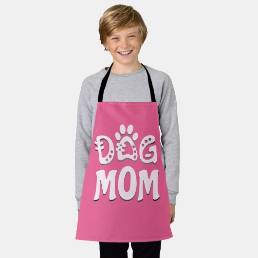 Dog mama schort (Gedragen)