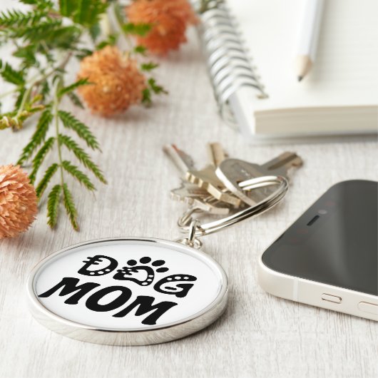 Dog mama sleutelhanger (Zijkant)