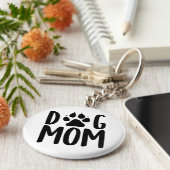 Dog mama Sleutelhanger (Zijkant)
