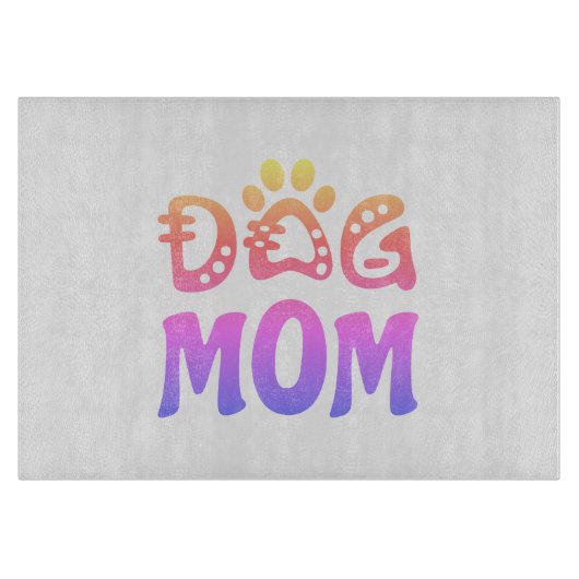 Dog mama snijplank (Voorkant)