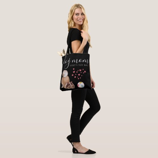 Dog mama Speelgoed Canvas tas (Op model)