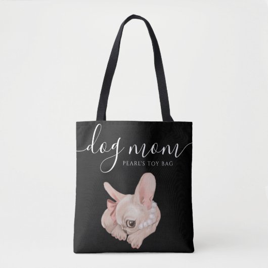 Dog mama Speelgoed Canvas tas (Voorkant)