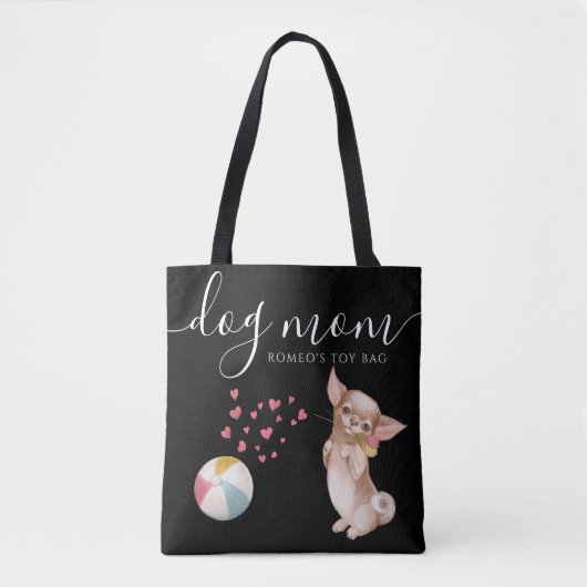 Dog mama Speelgoed Canvas tas (Voorkant)