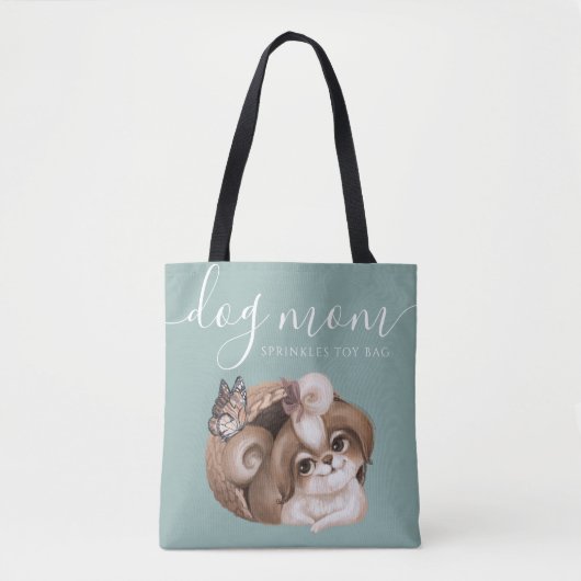 Dog mama Speelgoed Canvas tas (Voorkant)
