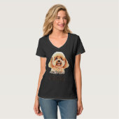 Dog Mama Speelgoed Poodle Cute T-shirt (Voorkant volledig)