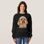 Dog Mama Speelgoed Poodle Cute Trui (Voorkant volledig)