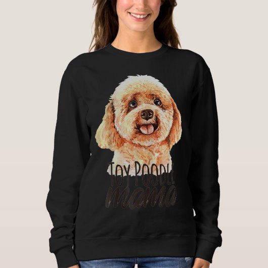 Dog Mama Speelgoed Poodle Cute Trui (Voorkant)