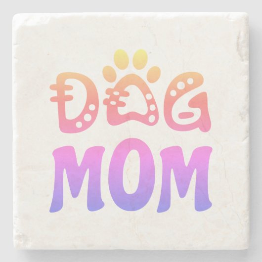 Dog mama stenen onderzetter (Voorkant)