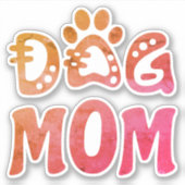 Dog mama sticker (Voorkant)