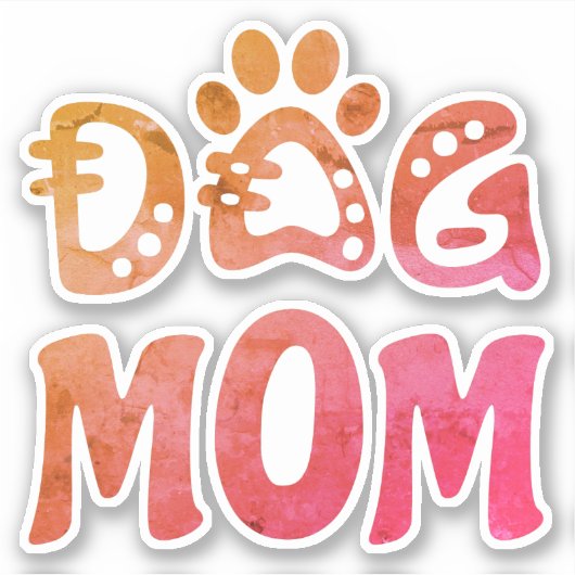 Dog mama sticker (Voorkant)