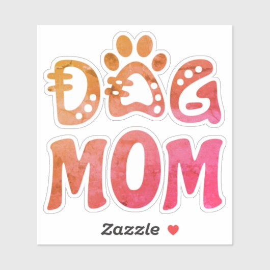 Dog mama sticker (Vel)