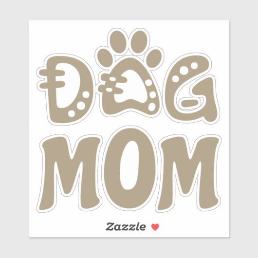 Dog mama sticker (Vel)