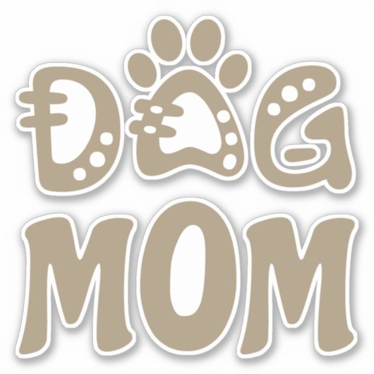 Dog mama sticker (Voorkant)