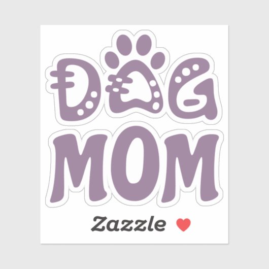 Dog mama sticker (Vel)