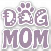 Dog mama sticker (Voorkant)