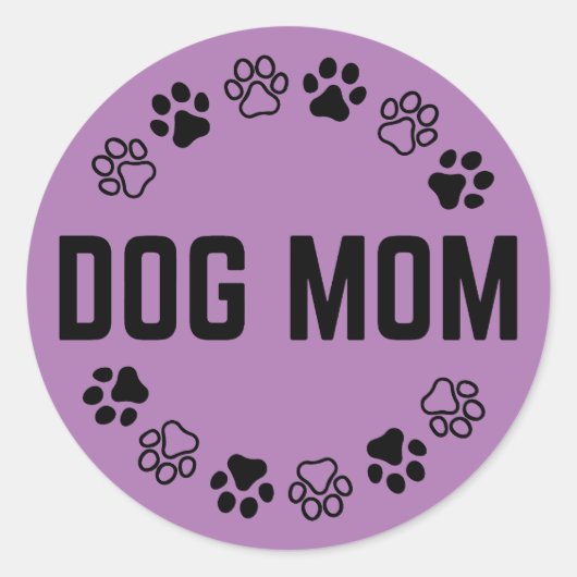 Dog mama Sticker (Voorkant)