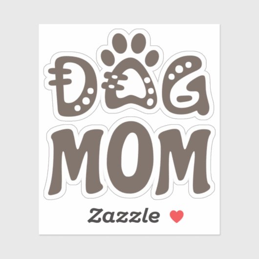 Dog mama sticker (Vel)
