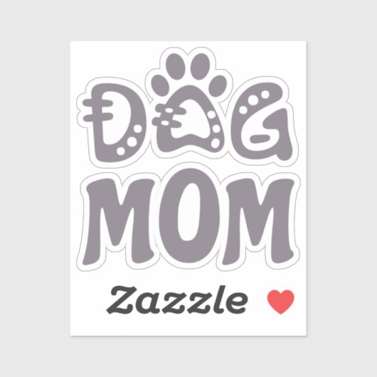 Dog mama sticker (Vel)
