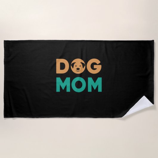 Dog mama strandlaken (Voorkant)