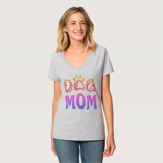 Dog mama t-shirt (Voorkant volledig)