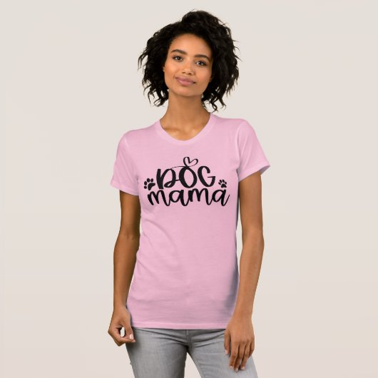Dog Mama T-shirt (Voorkant volledig)