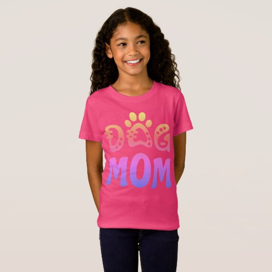 Dog mama t-shirt (Voorkant volledig)