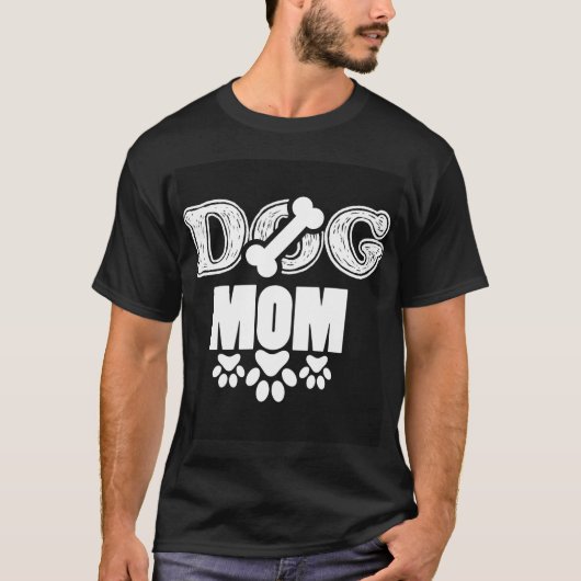 Dog mama t-shirt (Voorkant)