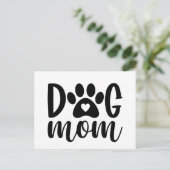 Dog mama T-Shirt Briefkaart (Staand voorkant)