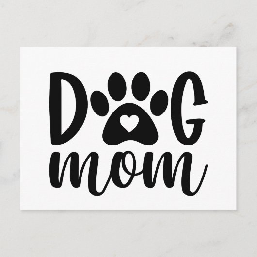 Dog mama T-Shirt Briefkaart (Voorkant)