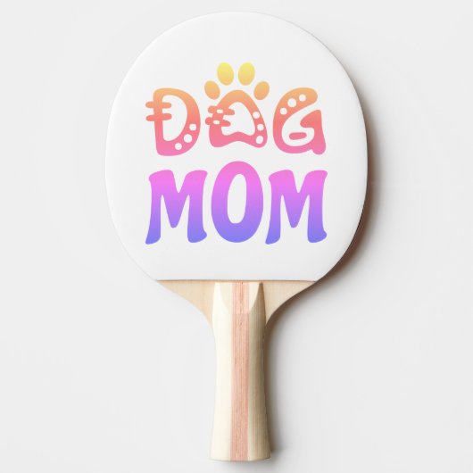 Dog mama tafeltennisbatje (Voorkant)